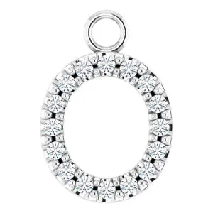 14K Diamond Letter Necklace