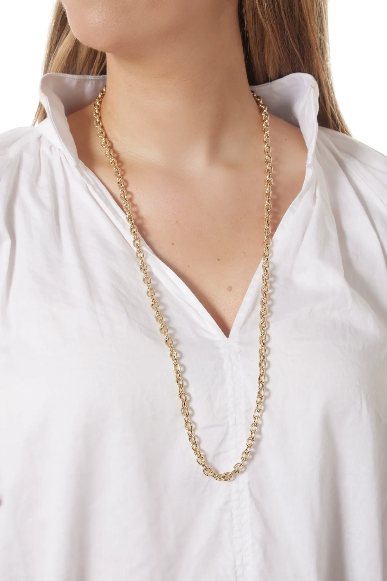 14KY Thick Rolo Chain