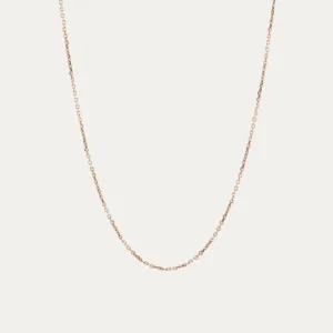18k Gold Adjustable Chain Necklace (White/Rose/Yellow Gold)