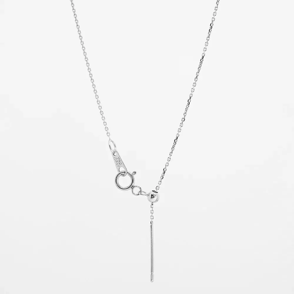 18k Gold Adjustable Chain Necklace (White/Rose/Yellow Gold)