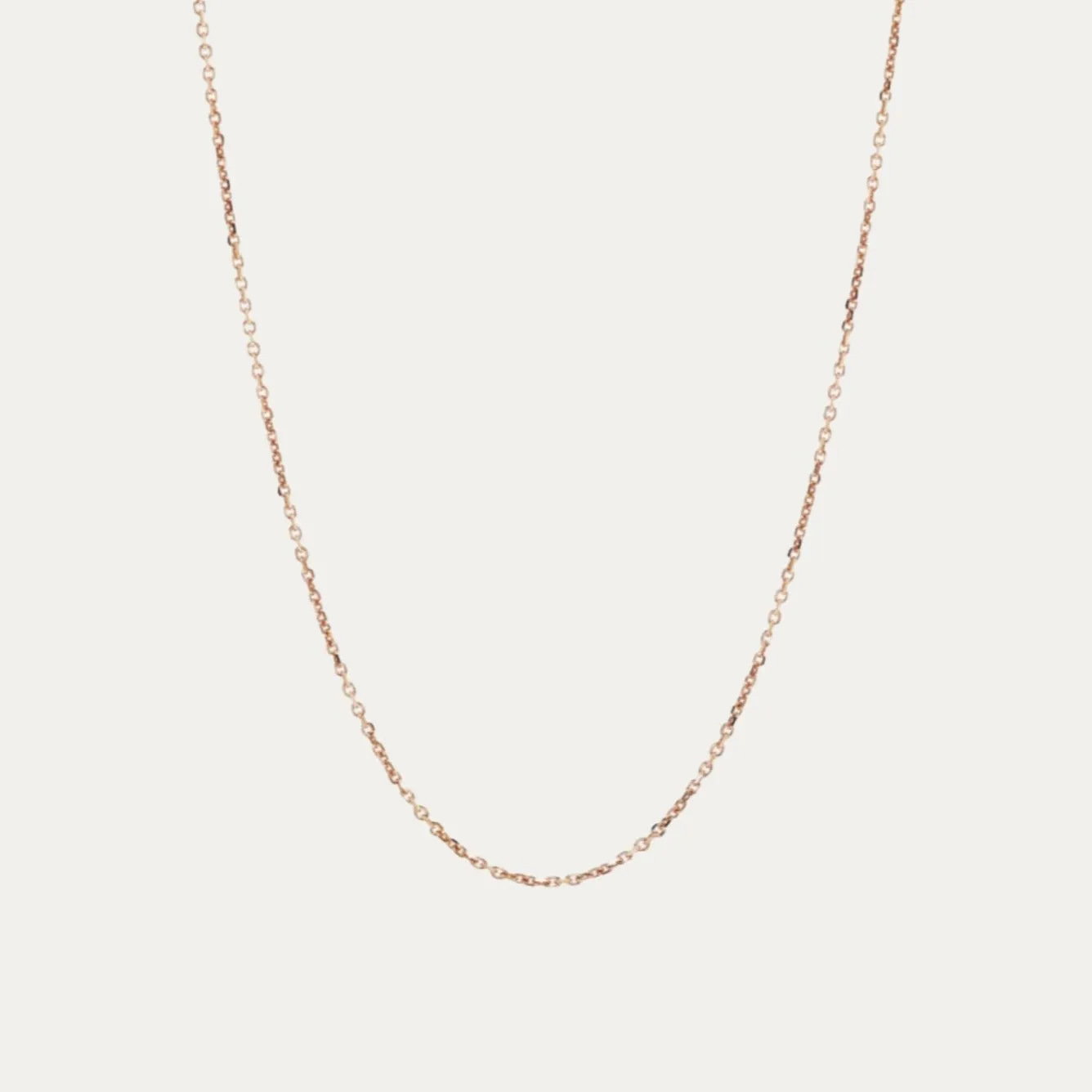 18k Gold Adjustable Chain Necklace (White/Rose/Yellow Gold)