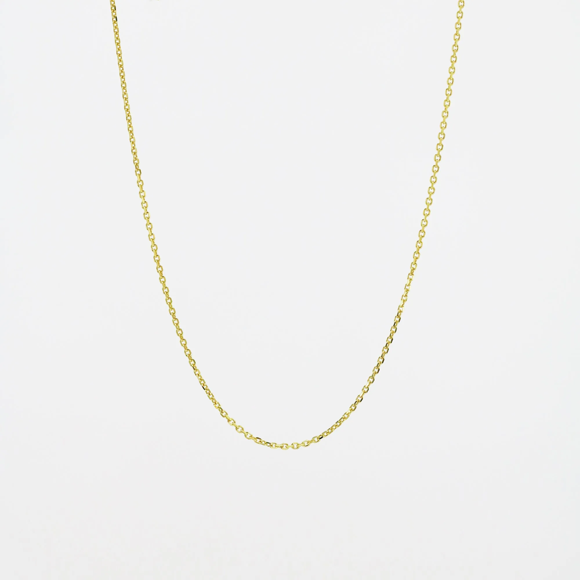 18k Gold Adjustable Chain Necklace (White/Rose/Yellow Gold)