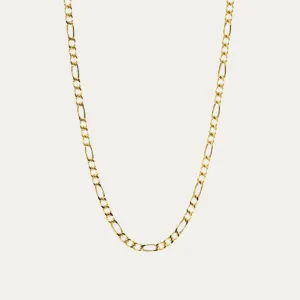 18k Yellow Gold Figaro Chain Necklace