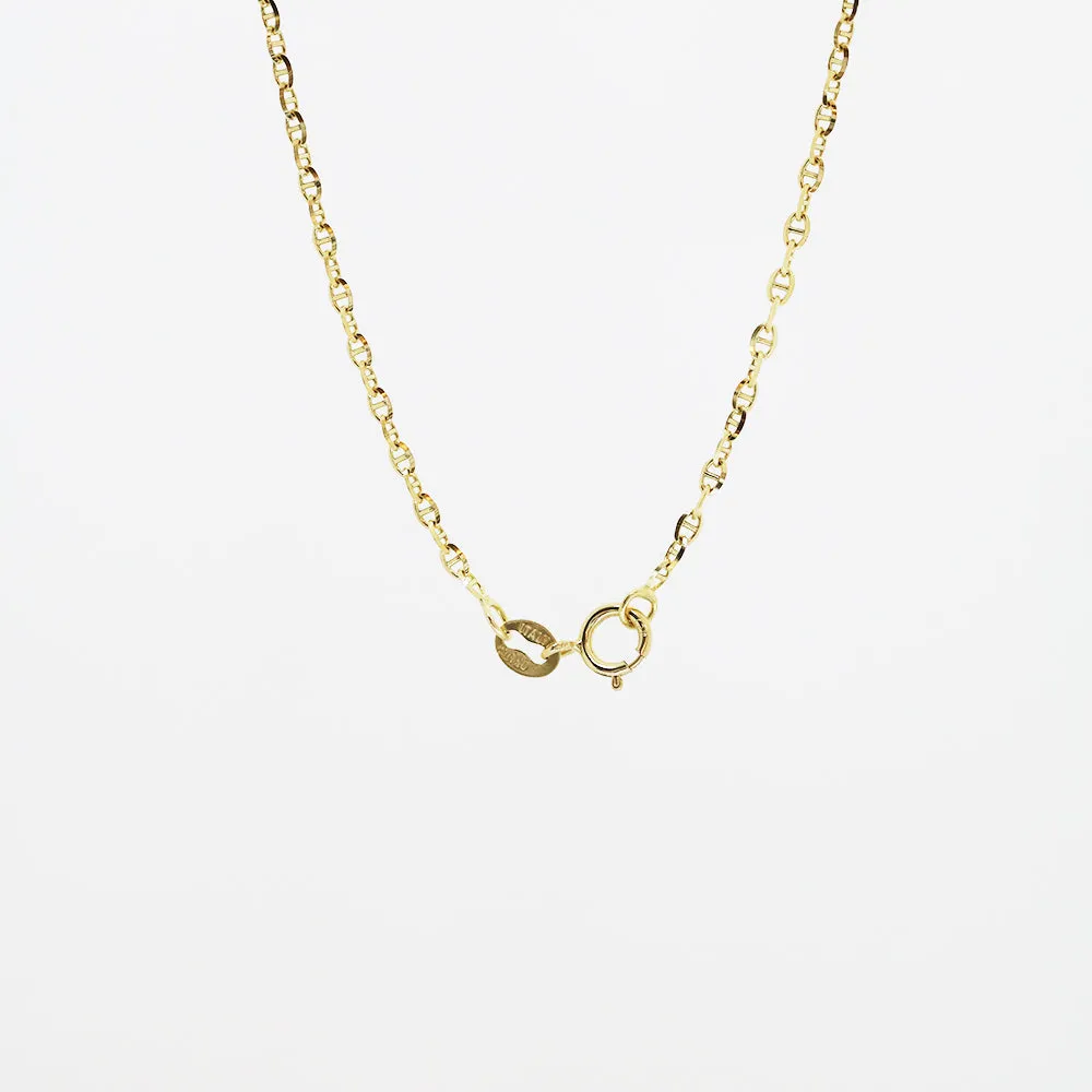 18k Yellow Gold Pig Nose Necklace