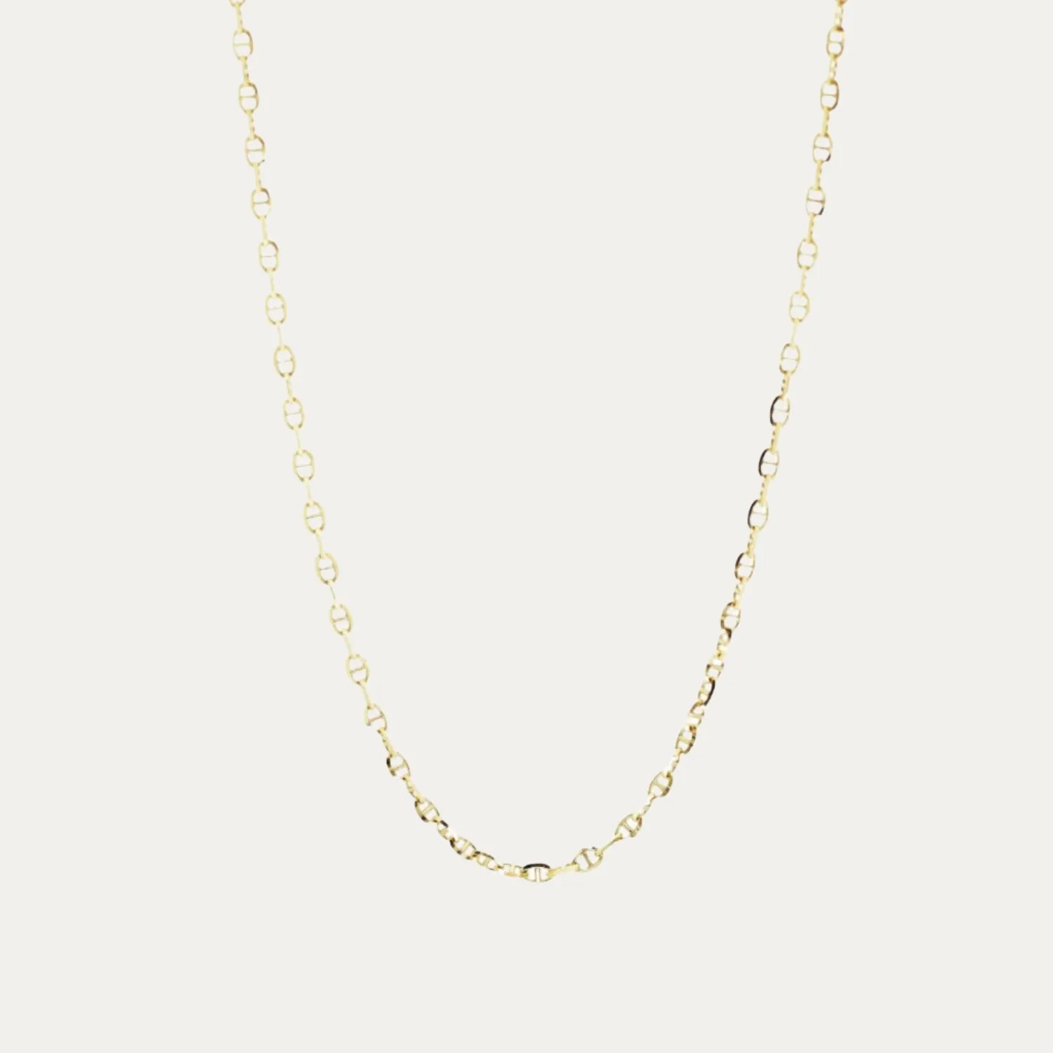18k Yellow Gold Pig Nose Necklace