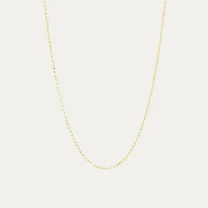 18k Yellow Gold Round Chain Necklace