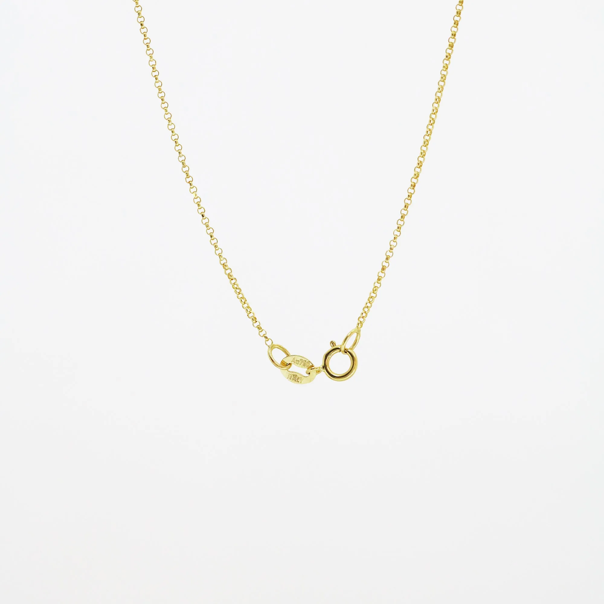18k Yellow Gold Round Chain Necklace
