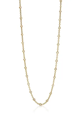 18KY Diamond By The Yard Necklace