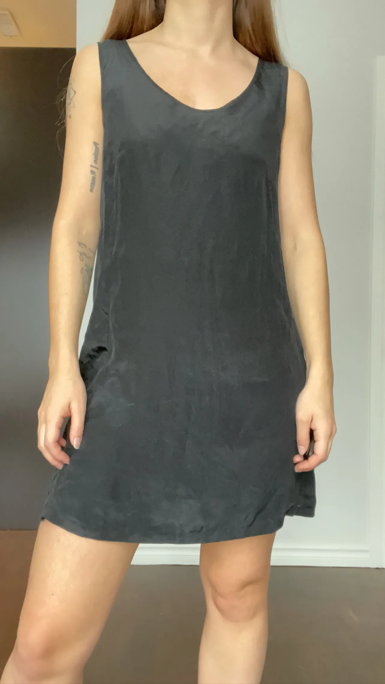 60s Silk Slip Dress - S/M