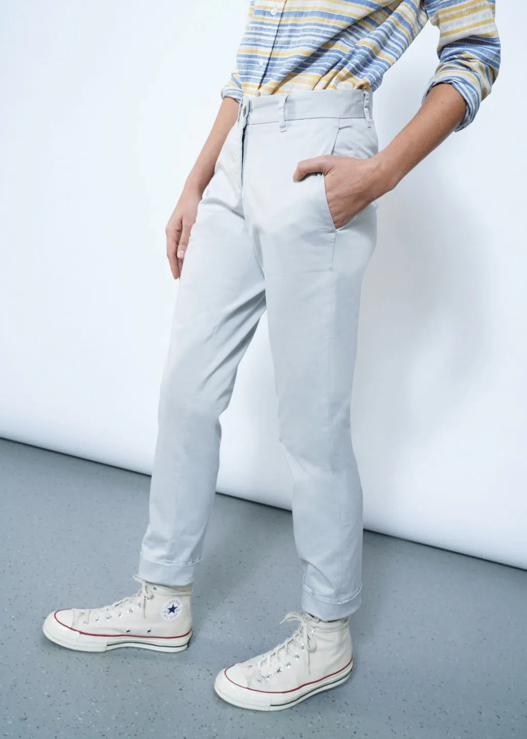 Ace Trouser Grey in Light Grey