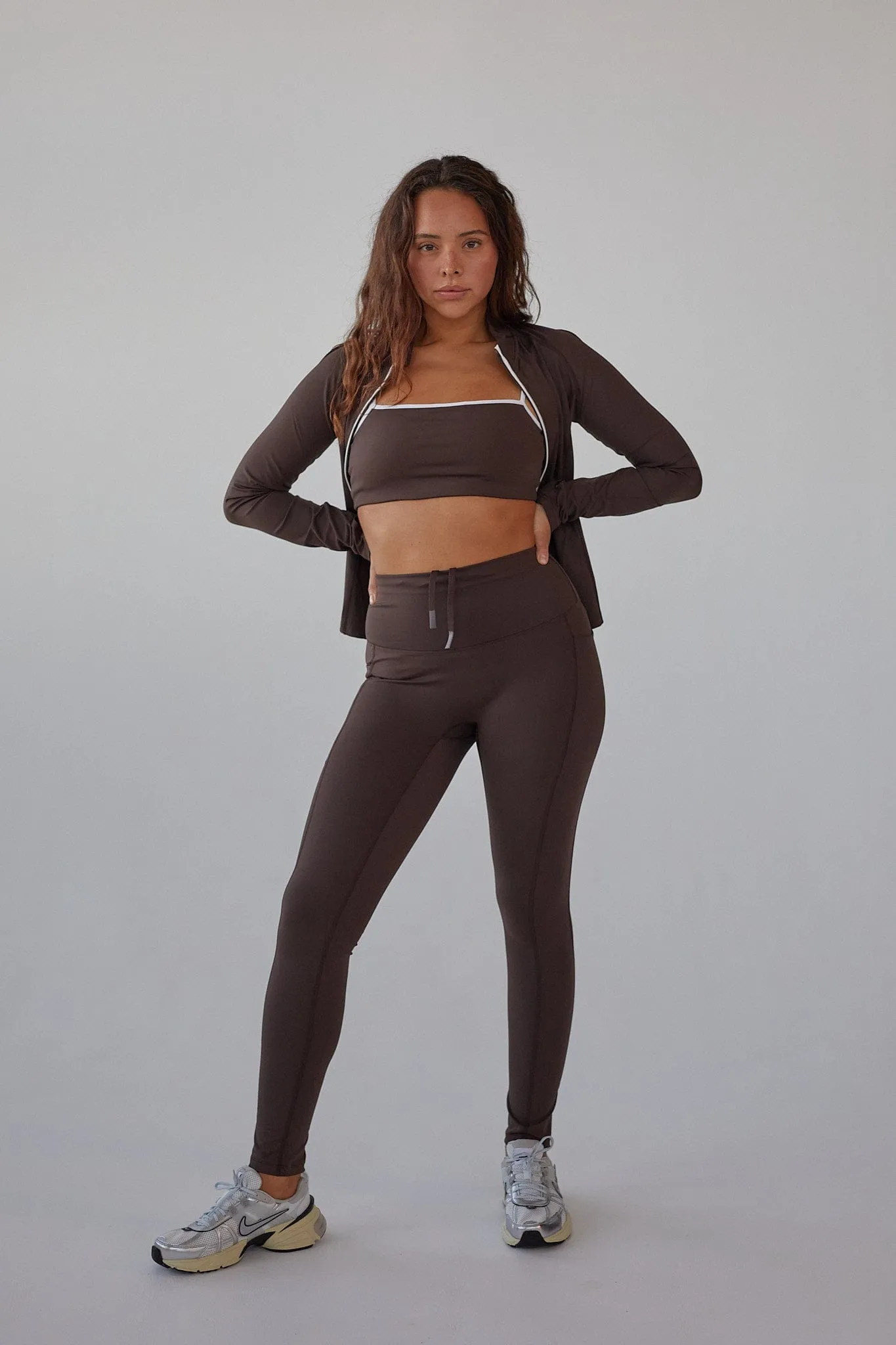 Active Pocket Tights - Pecan Brown