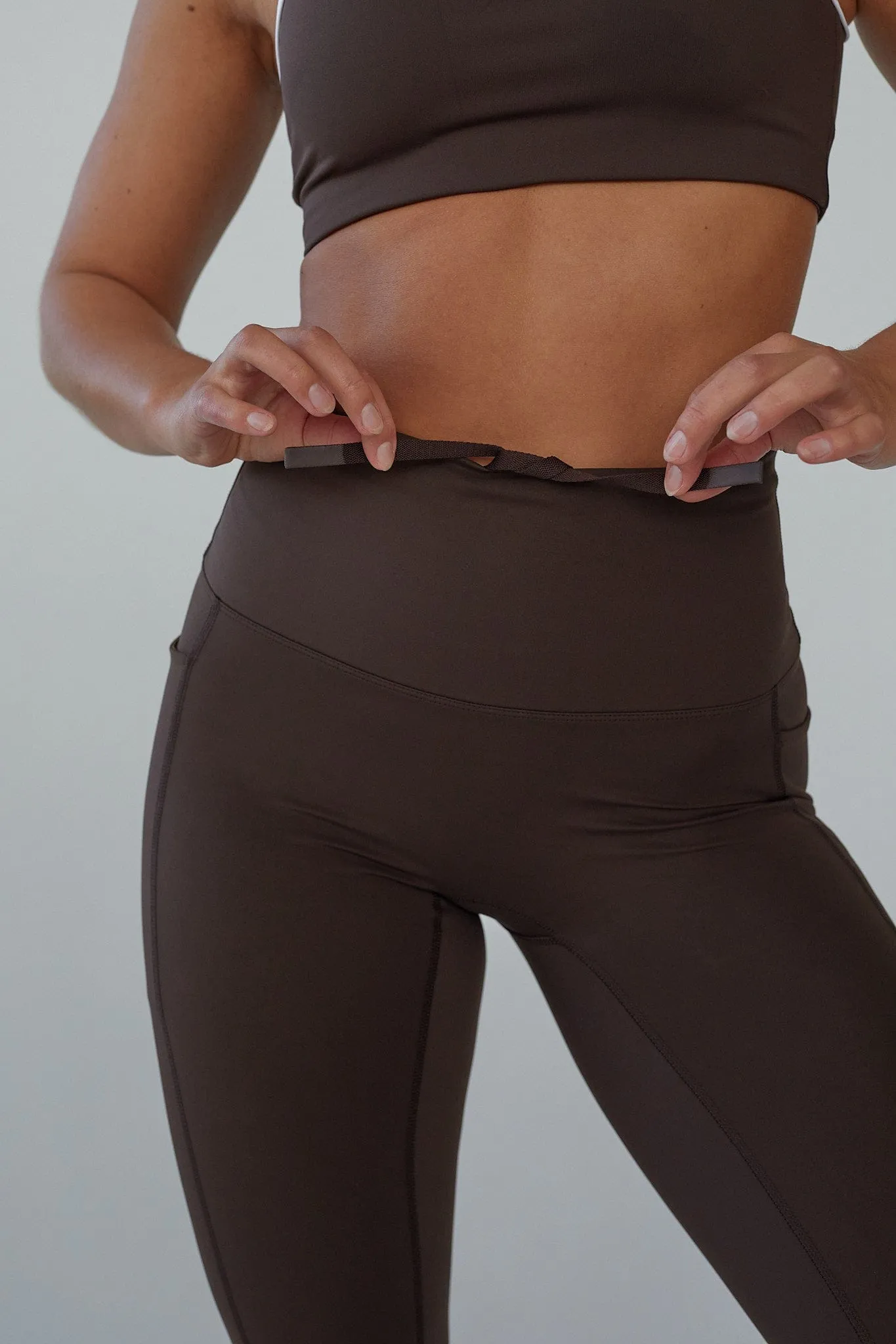 Active Pocket Tights - Pecan Brown