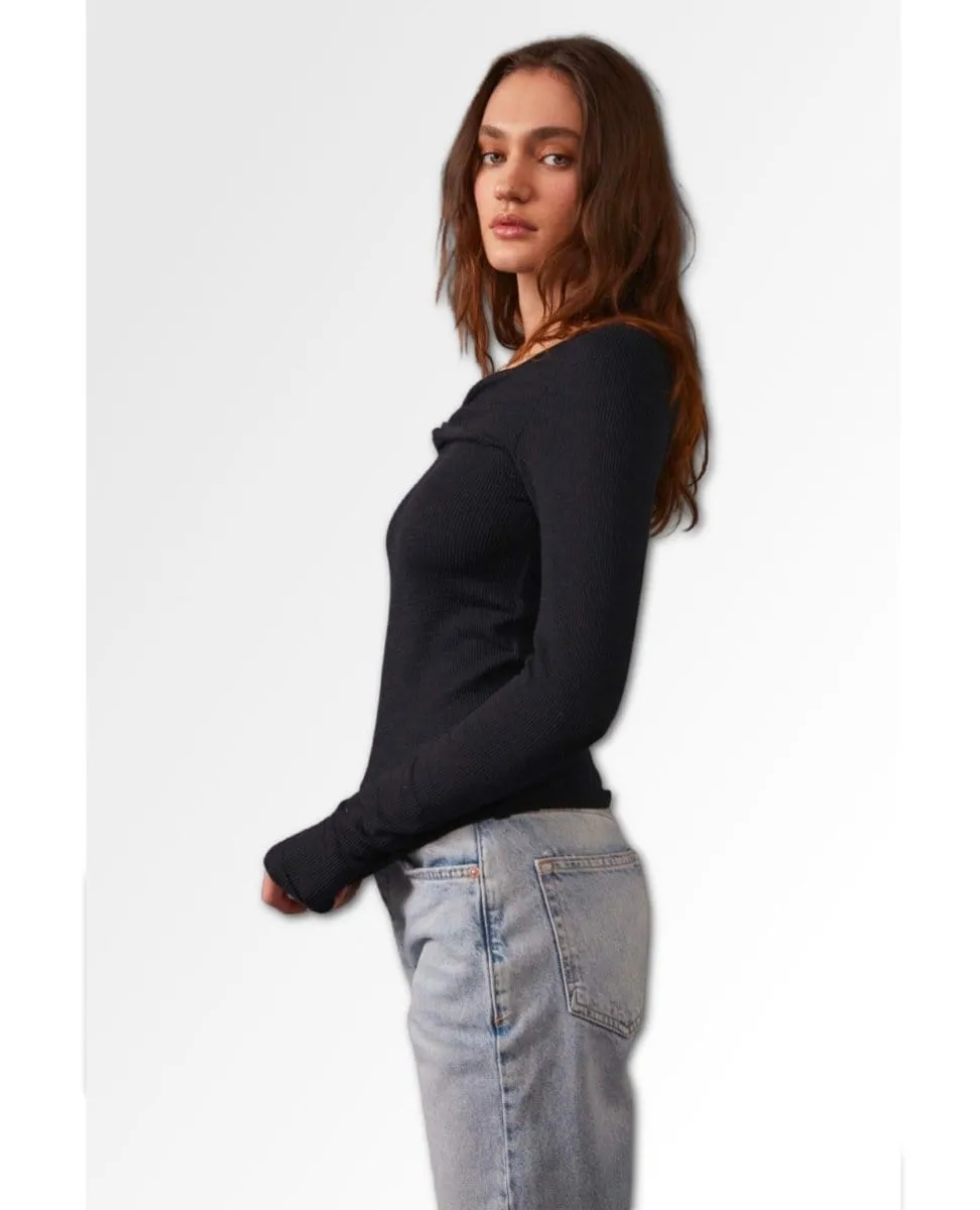 Addie Layering Top Black