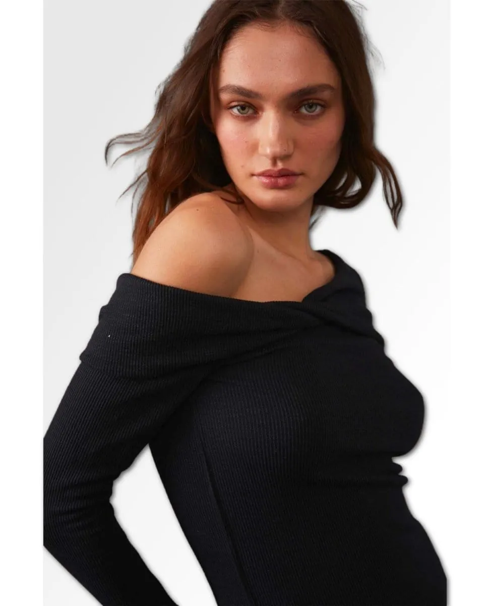 Addie Layering Top Black