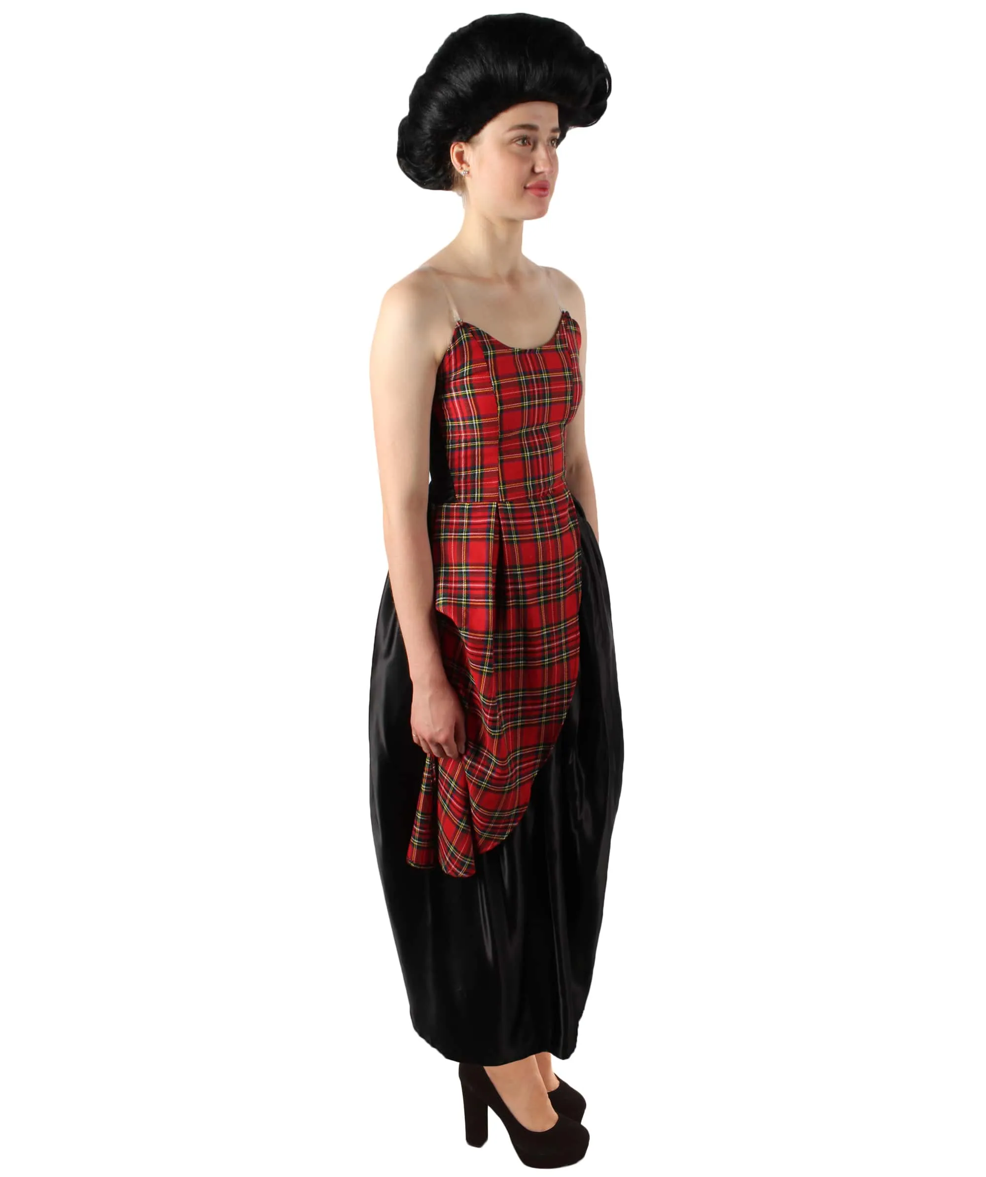 Adult Women’s Christmas Movie Red Black Tartan Checked Couture Costume
