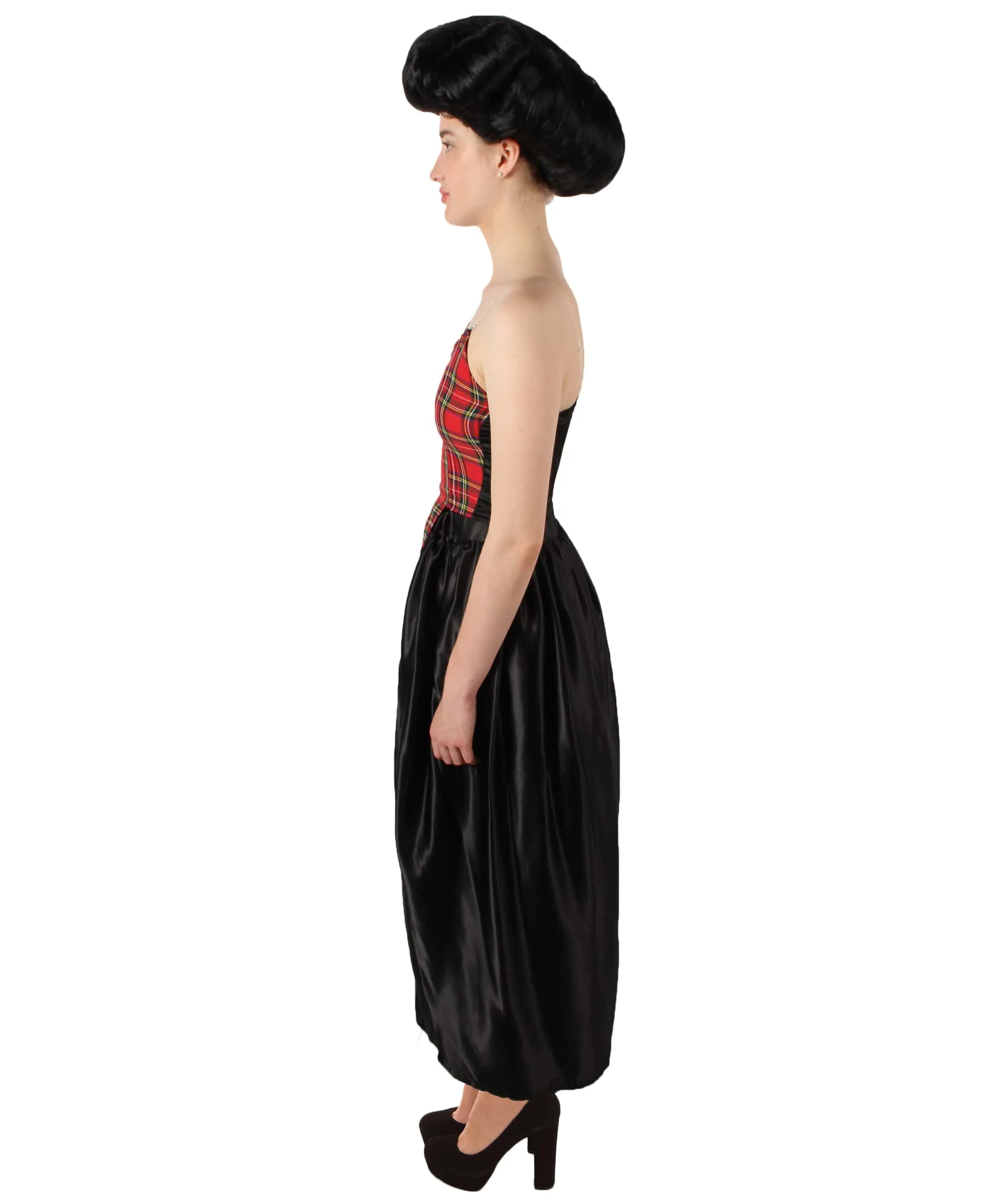 Adult Women’s Christmas Movie Red Black Tartan Checked Couture Costume