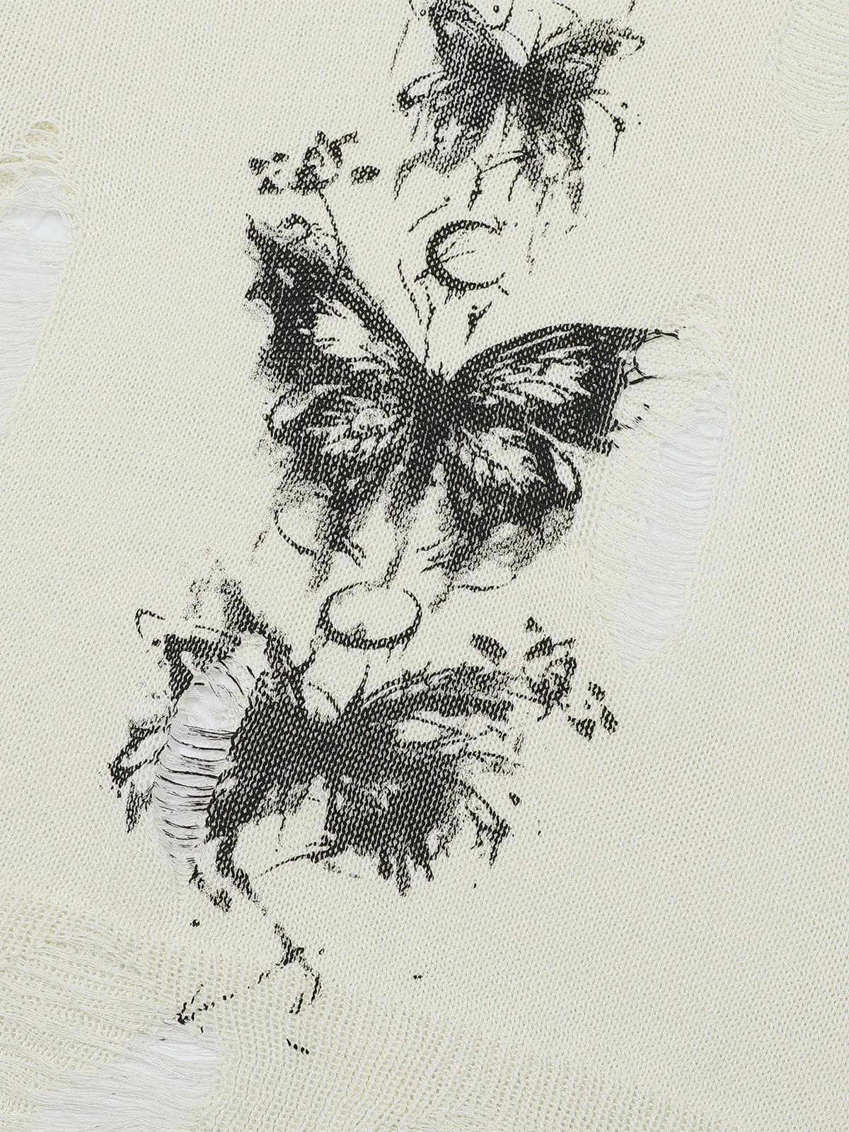 Aelfric Eden Cut-Out Butterfly V-Neck Sweater