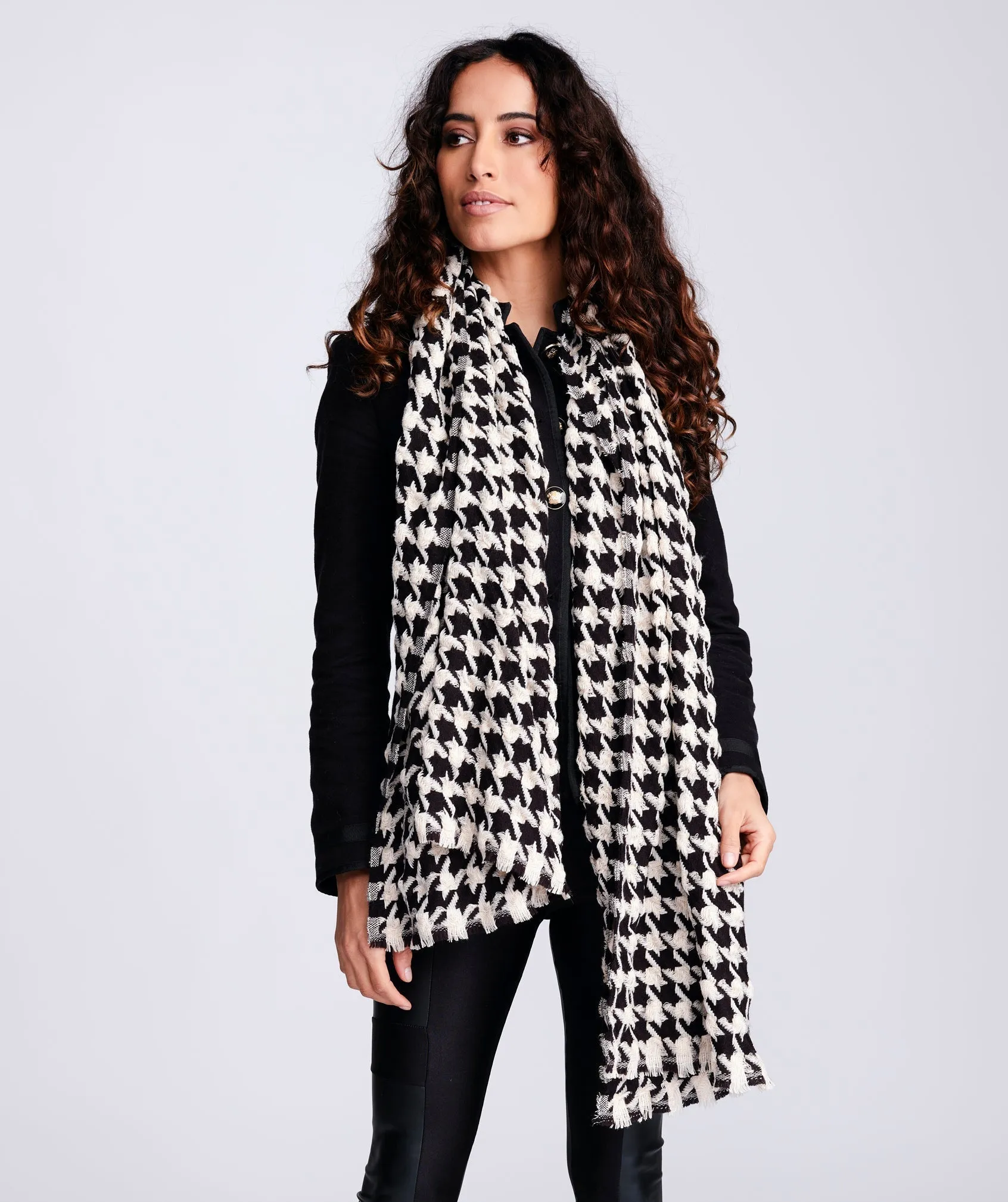 Aisha Scarf - Black/White