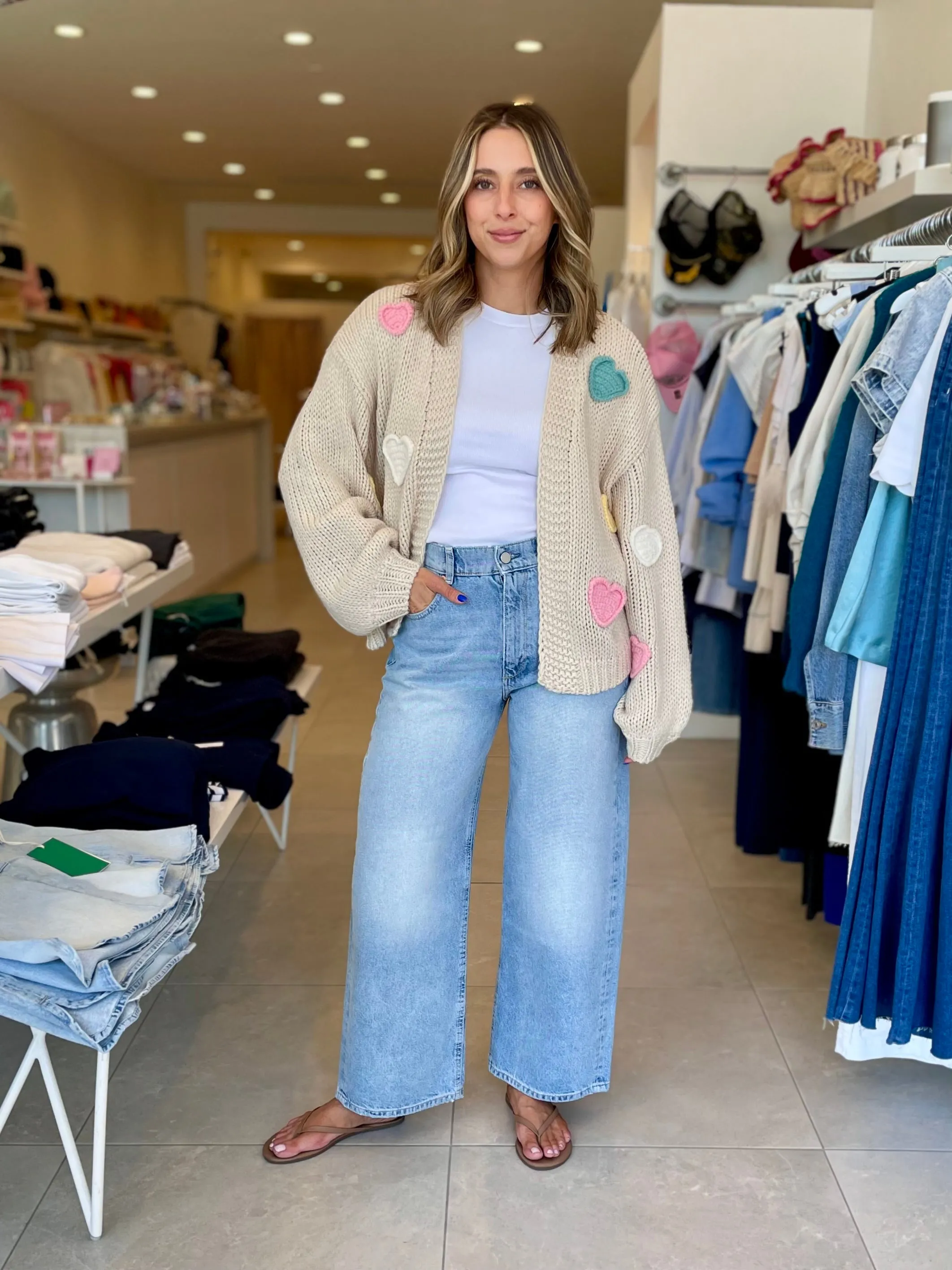 Alina Heart Cardigan