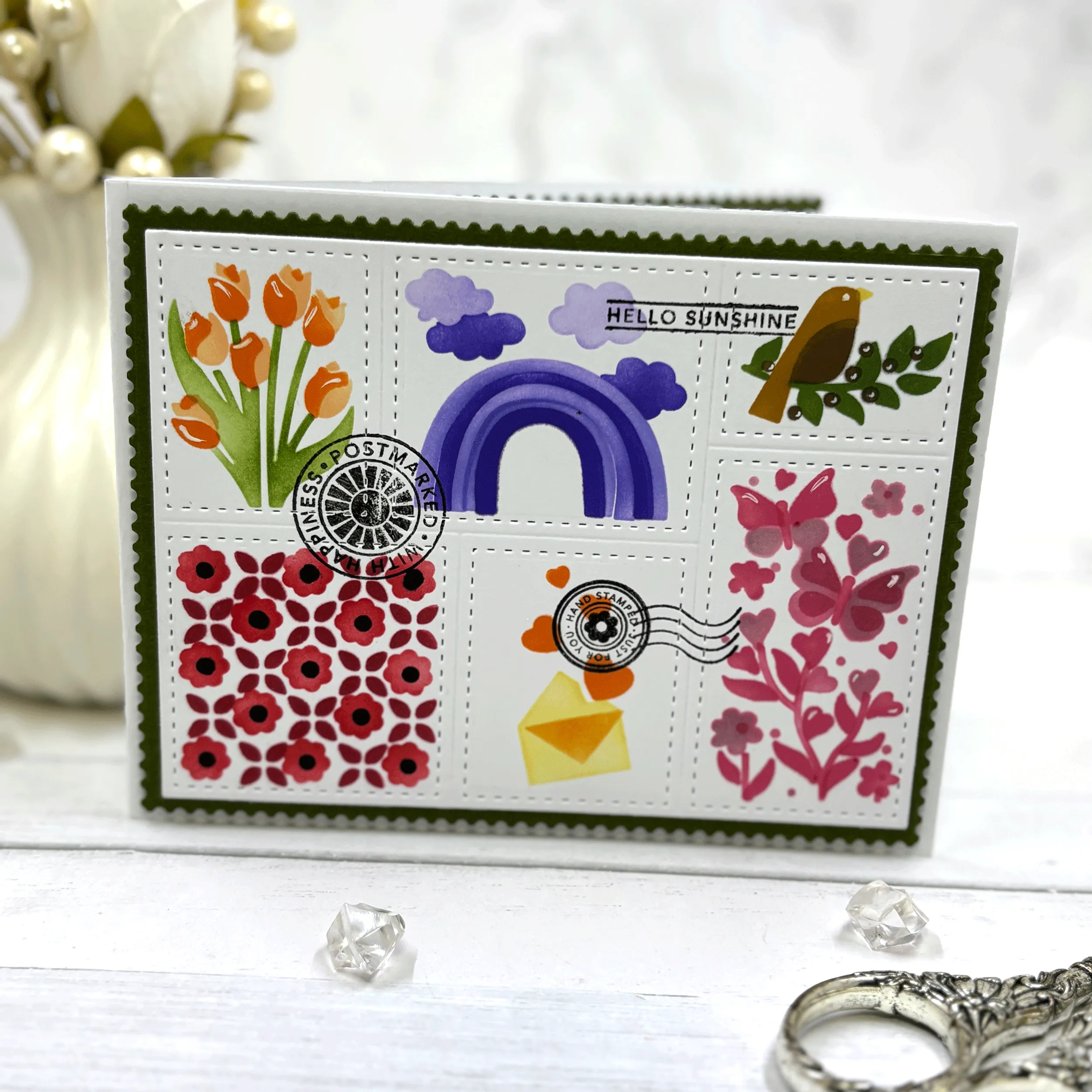 All Occasions Postage Collage Stencils