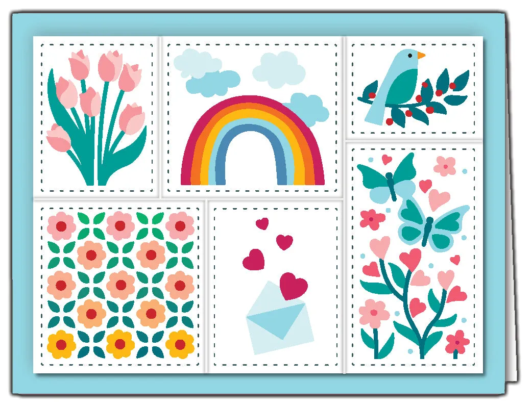 All Occasions Postage Collage Stencils