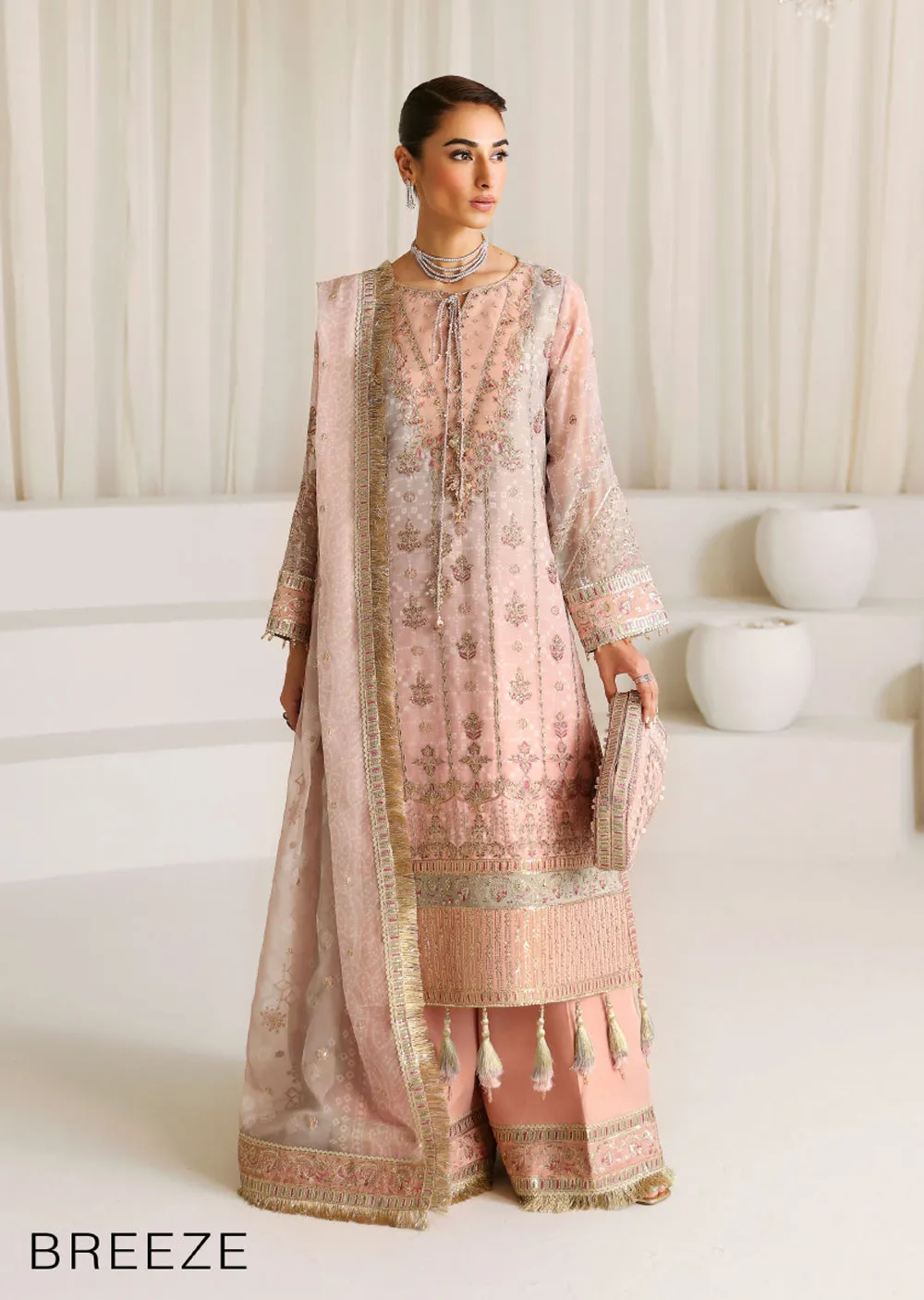ALR-01 - Breeze - Unstitched - LA RUHE Festive Collection 2024
