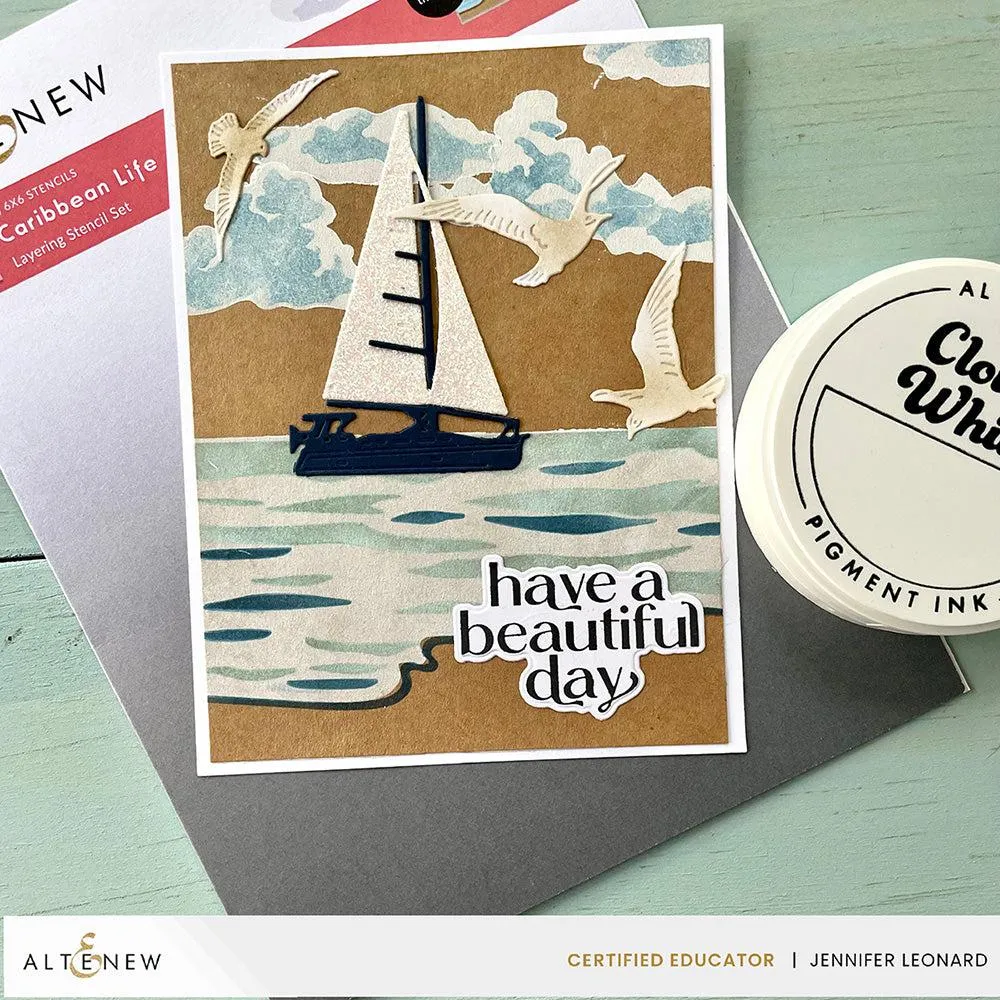 Altenew - Stencils - Caribbean Life Layering
