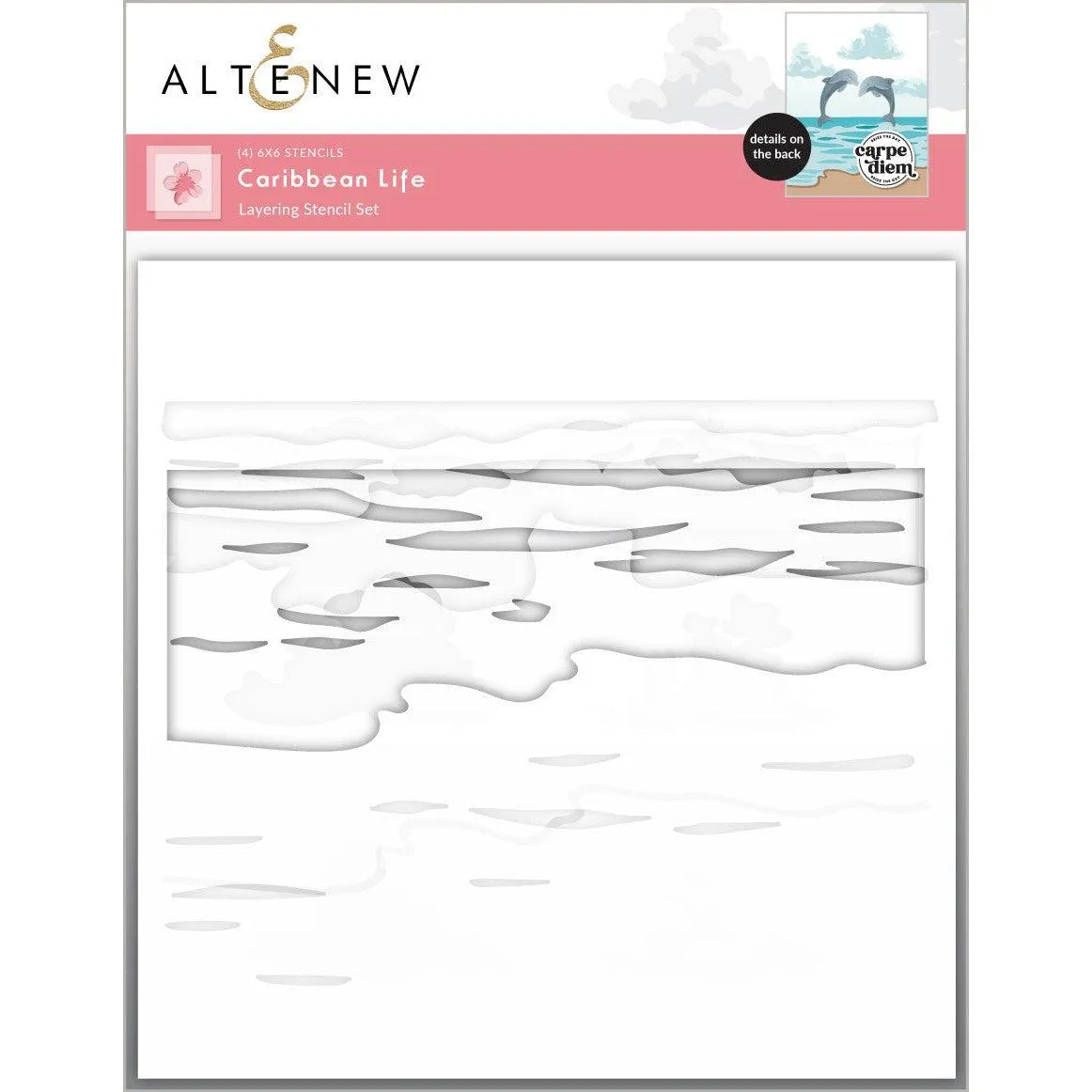 Altenew - Stencils - Caribbean Life Layering