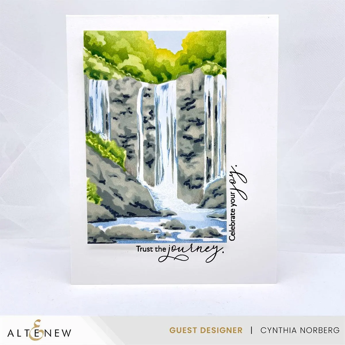 Altenew - Stencils - Waterfall Scene Layering
