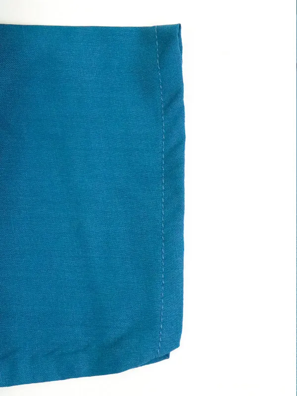 AM Men's Festive Embroidery Kurta Sea Blue