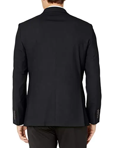 Amazon Essentials Men's Long-Sleeve Classic-fit Button-Front Stretch Blazer, Black, 38
