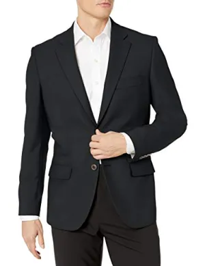 Amazon Essentials Men's Long-Sleeve Classic-fit Button-Front Stretch Blazer, Black, 38