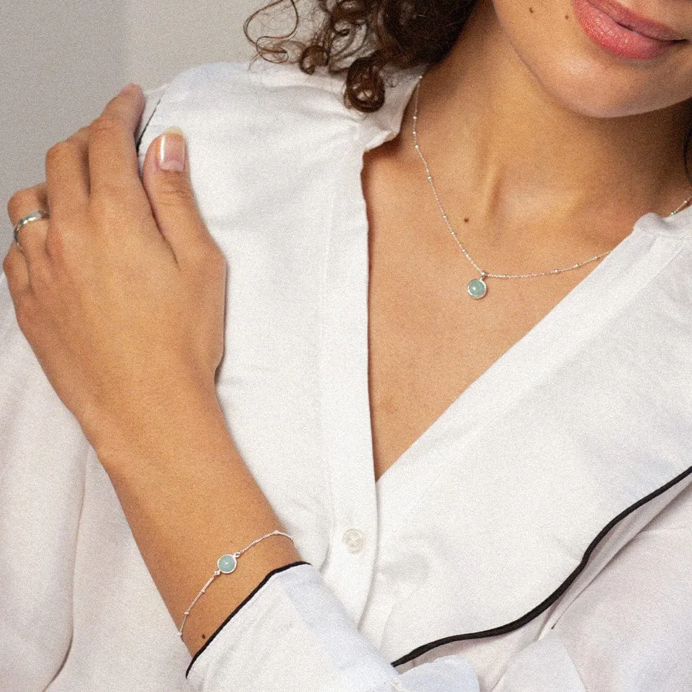 Amazonite Layering Set Sterling Silver