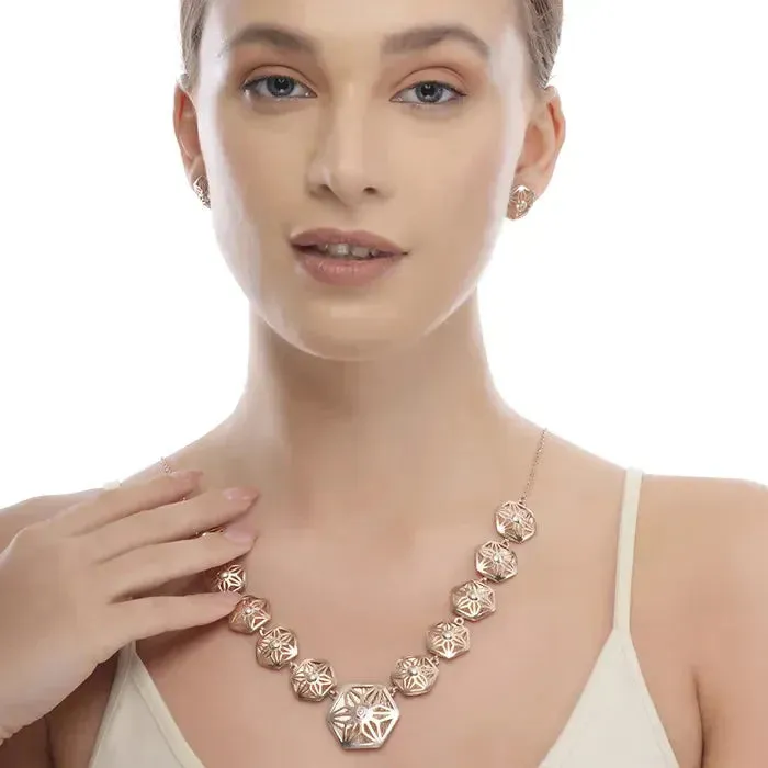 Angelic Rose Gold Necklace Set