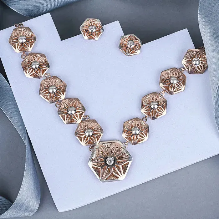 Angelic Rose Gold Necklace Set