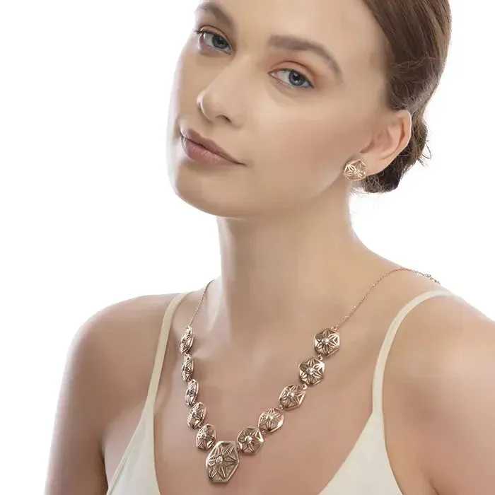 Angelic Rose Gold Necklace Set