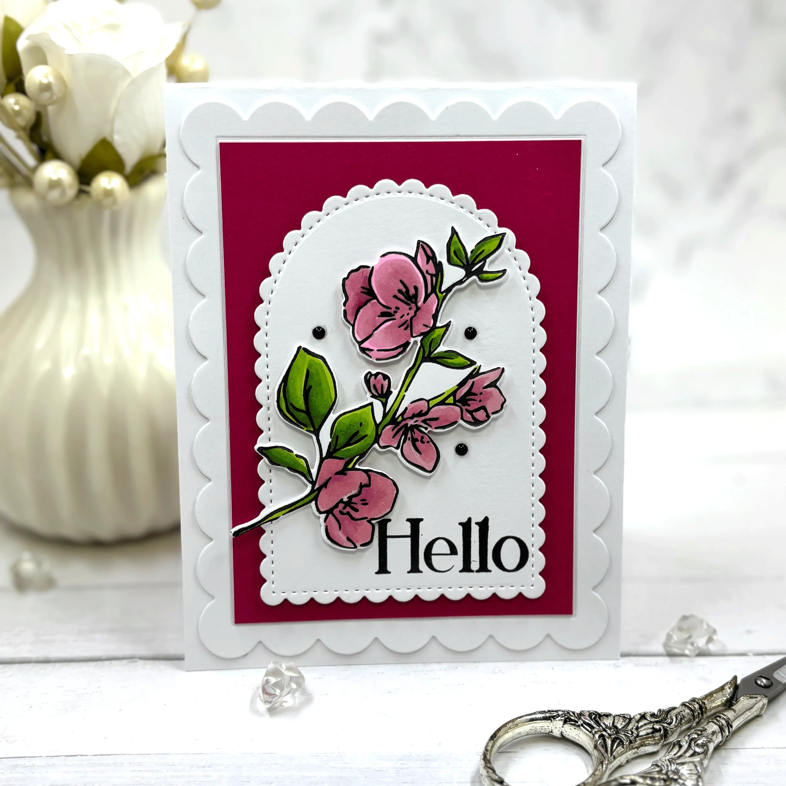 Apple Blossom Swag Layering Stencils