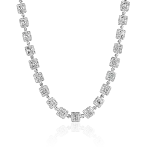 Baguette Cut Mix Tennis Chain - 10mm