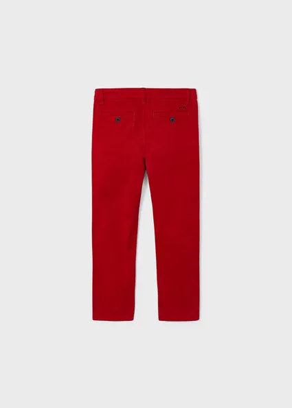 Basic Red Chino Pants