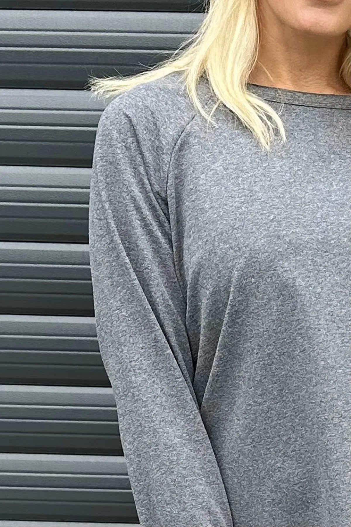 Bennie Cotton Top Mid Grey