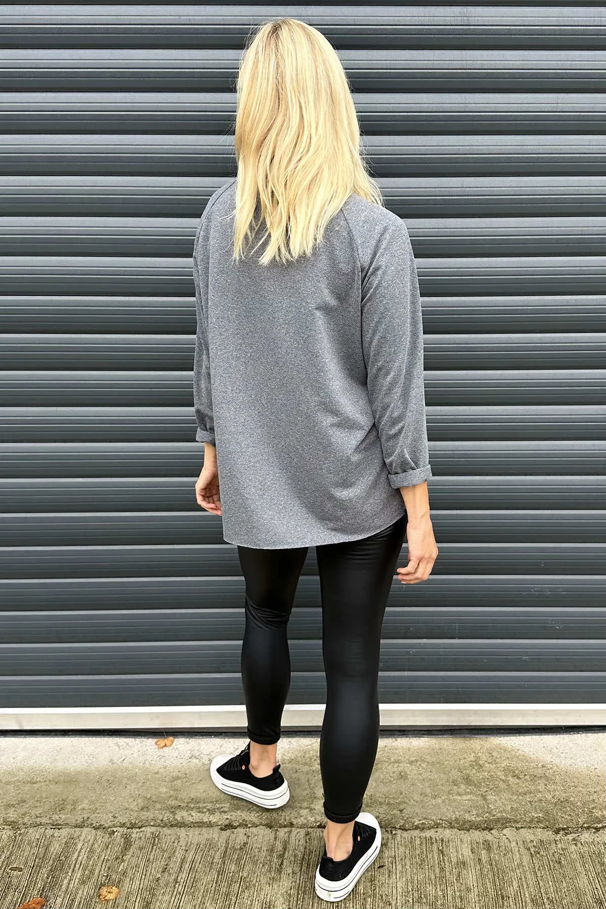 Bennie Cotton Top Mid Grey