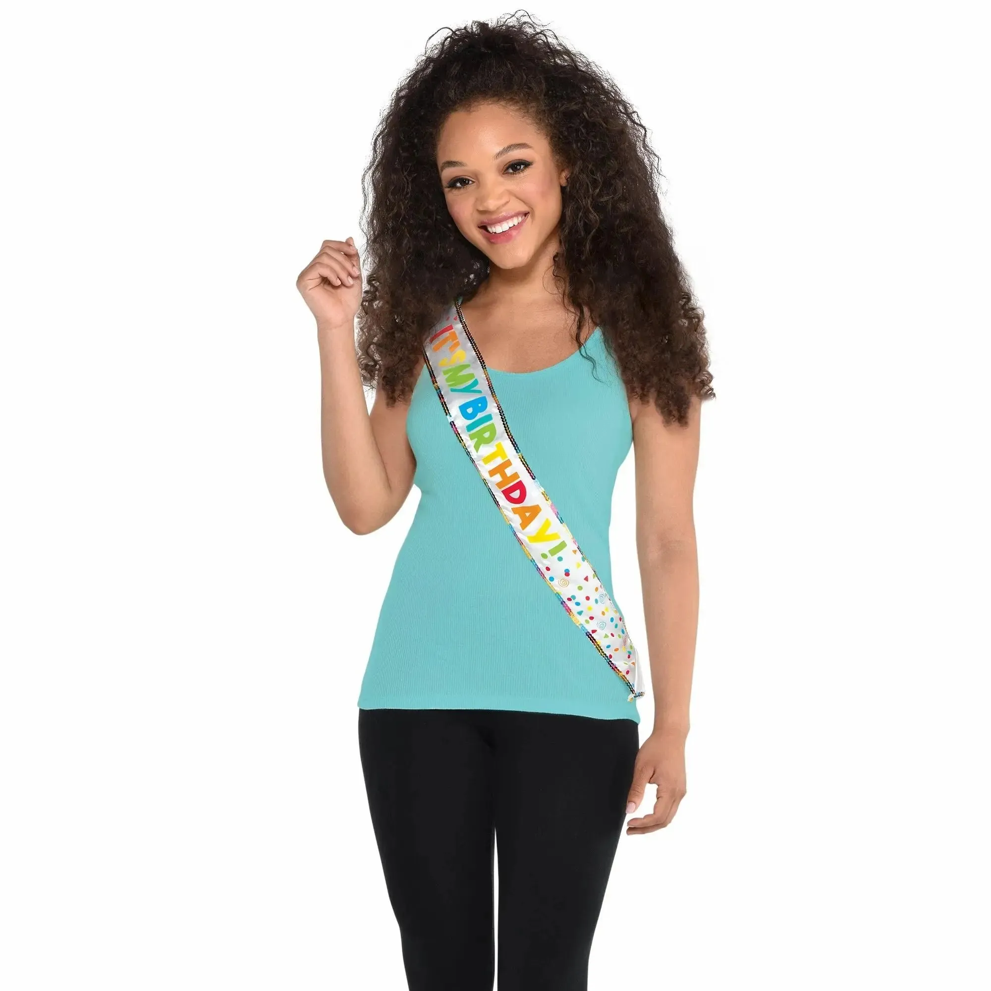 Birthday Celebration Fabric Sash - 1 Each