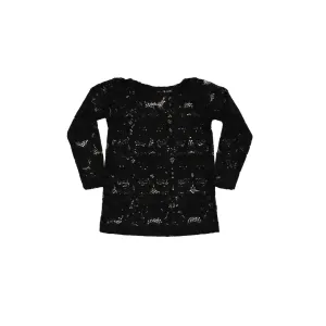 Black Lace Layering Top
