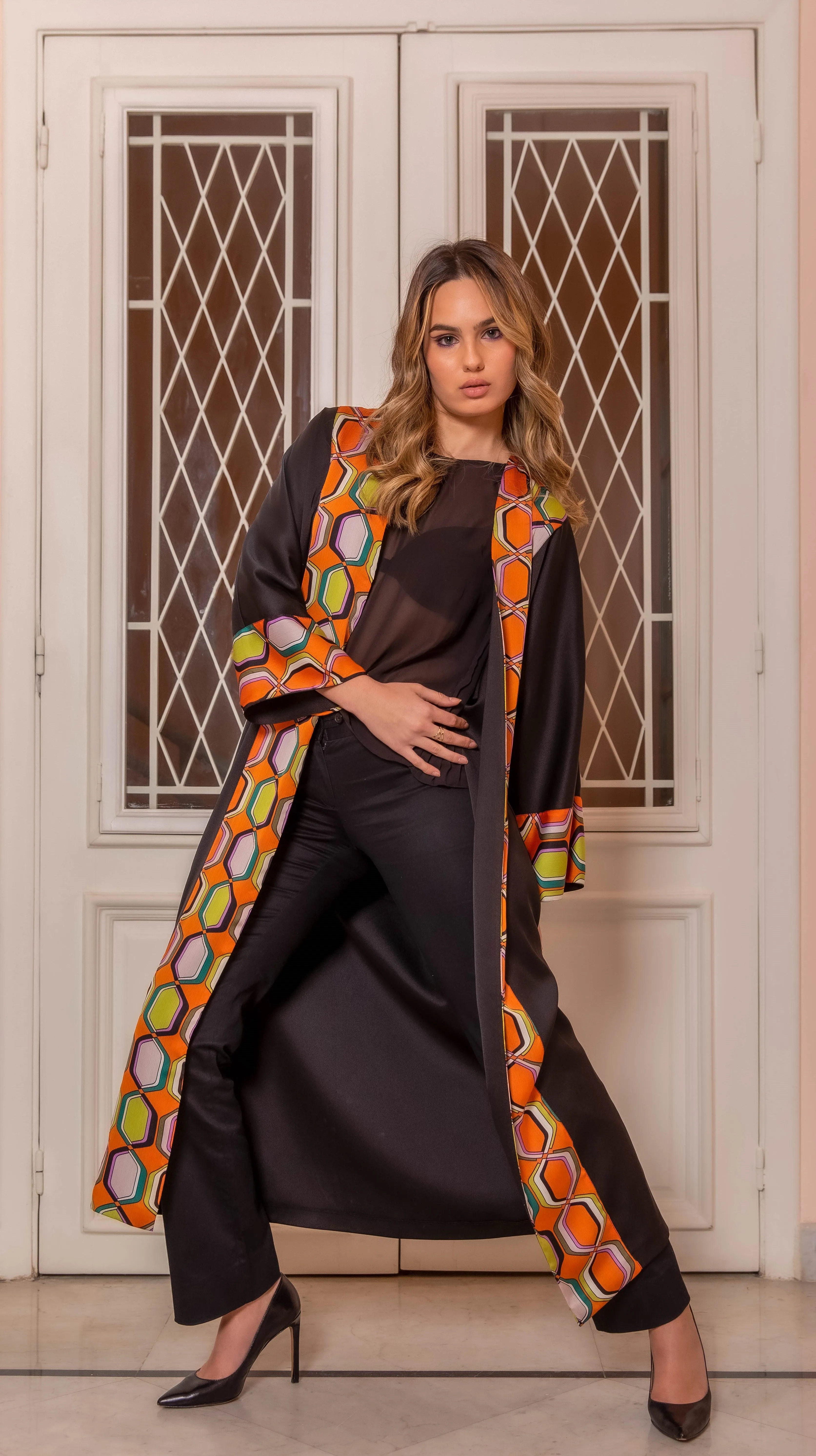 Black Lilly Everyday Abaya