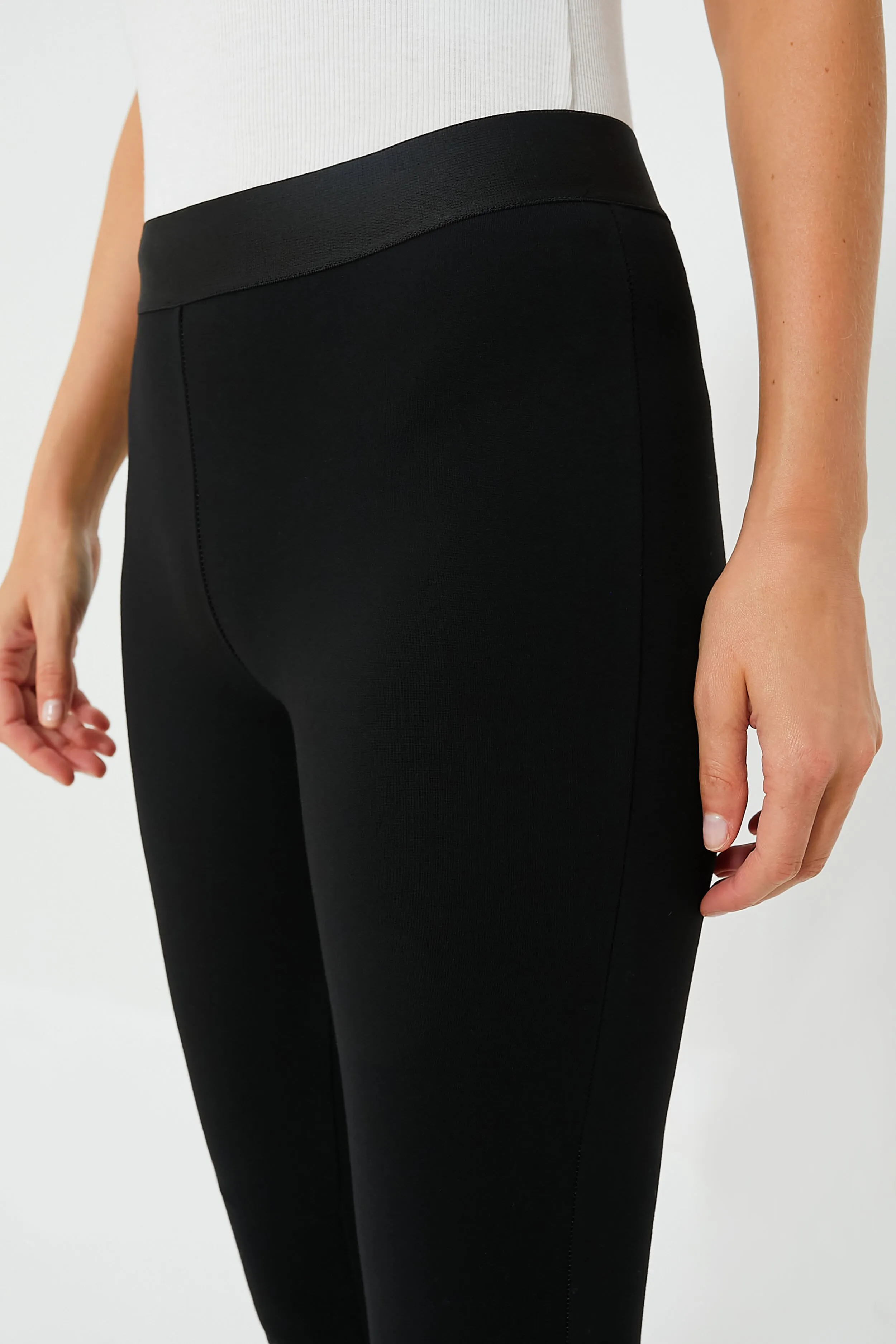 Black Ponte Layering Pant 3