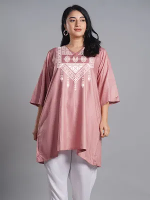 Blush Rayon Kurti - Minerva
