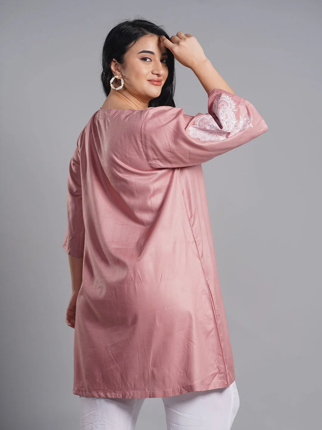 Blush Rayon Kurti - Rooh