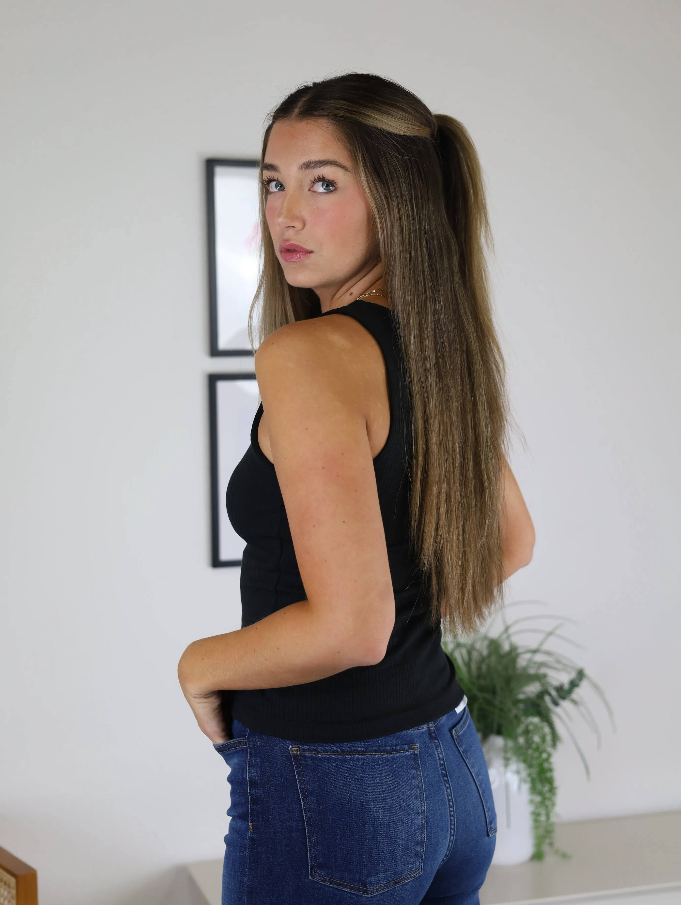 Bowan Knit Tank - Black