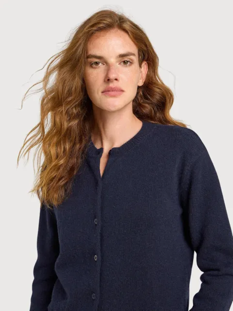Boxy Midnight Woman Cardigan | Lanius
