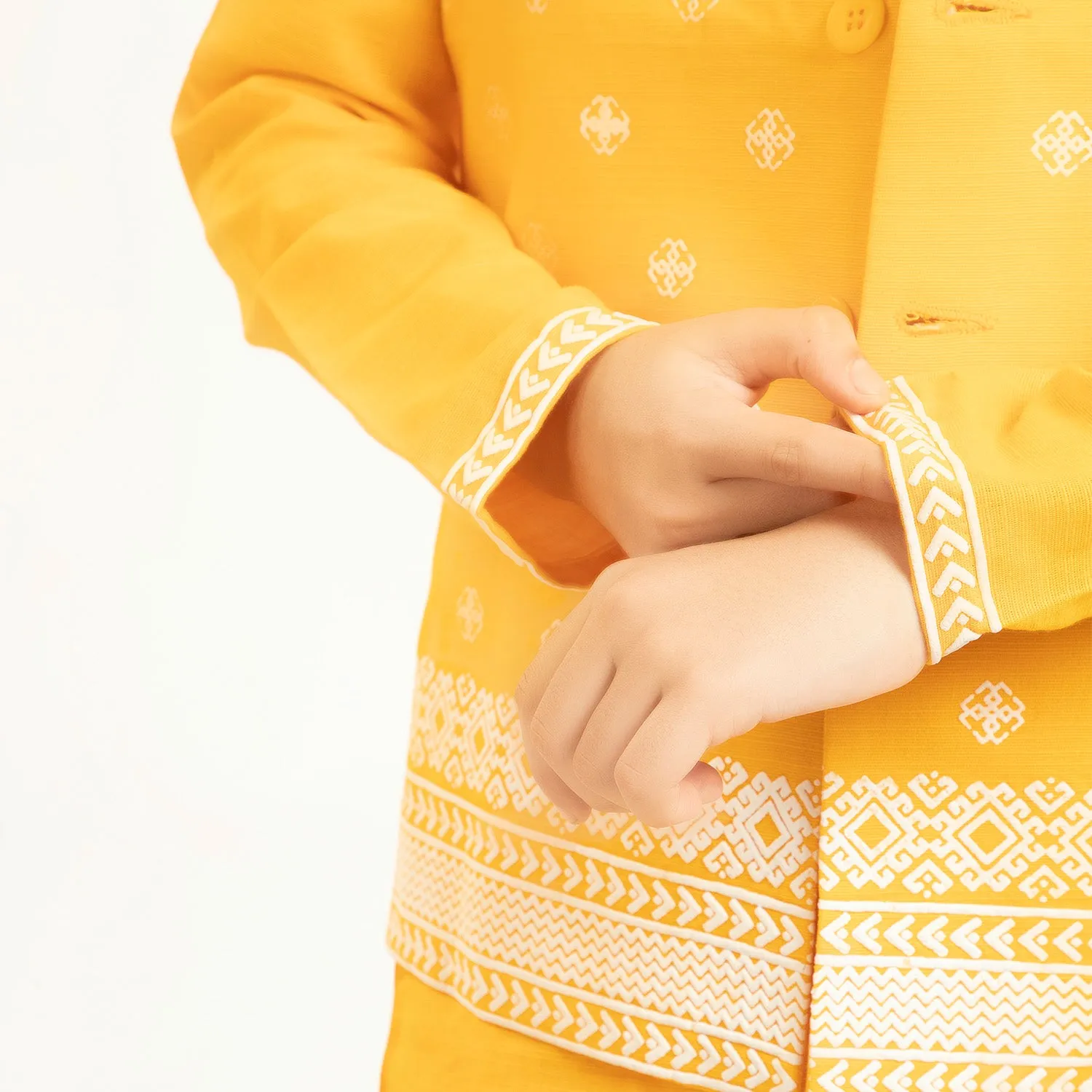Boys Cotton 3PCs Suit - Citrus